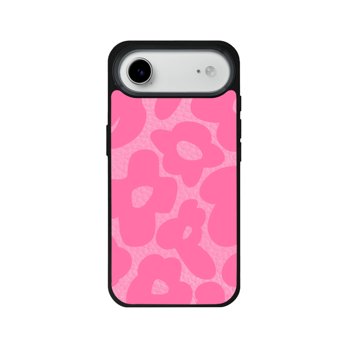 iPhone 17 Air Daisy Pop Leather Deri Telefon Kılıfı Pembe - SUMTHINCS