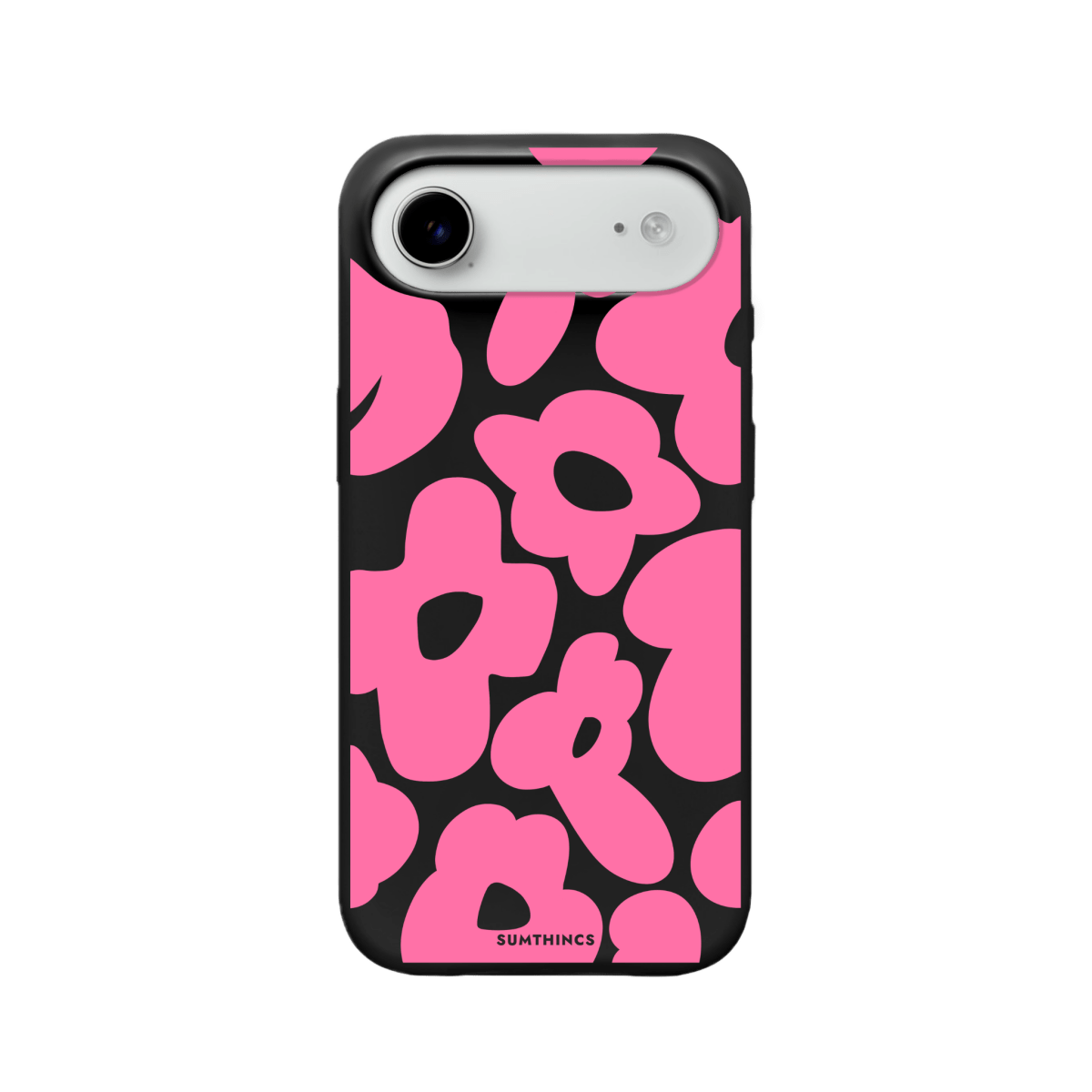 iPhone 17 Air Daisy Pop Premium Telefon Kılıfı Siyah - SUMTHINCS