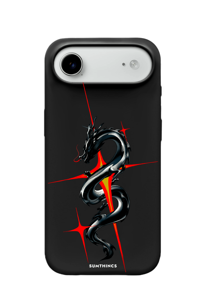 iPhone 17 Air Dragonflare Premium Telefon Kılıfı Siyah - SUMTHINCS