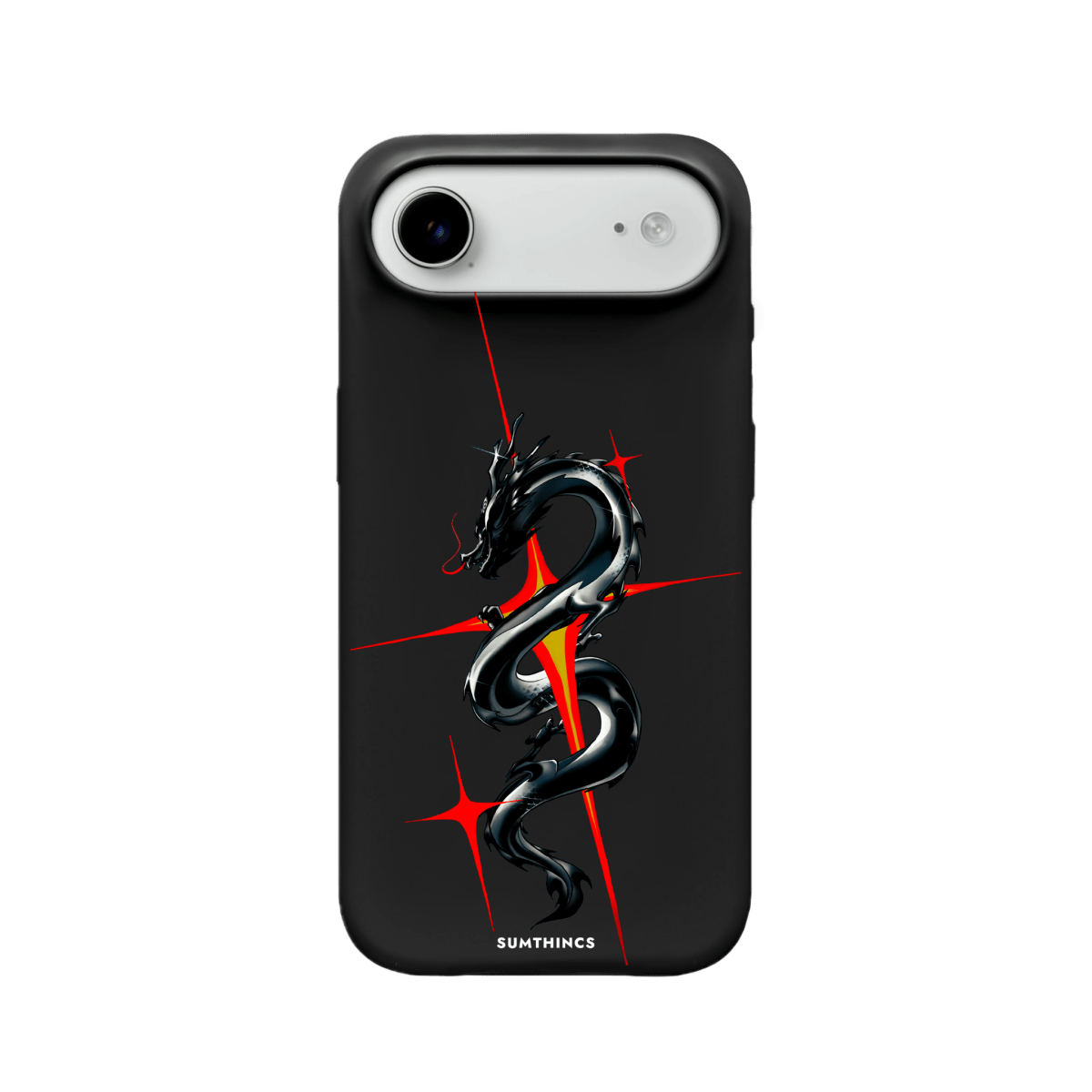 iPhone 17 Air Dragonflare Premium Telefon Kılıfı Siyah - SUMTHINCS