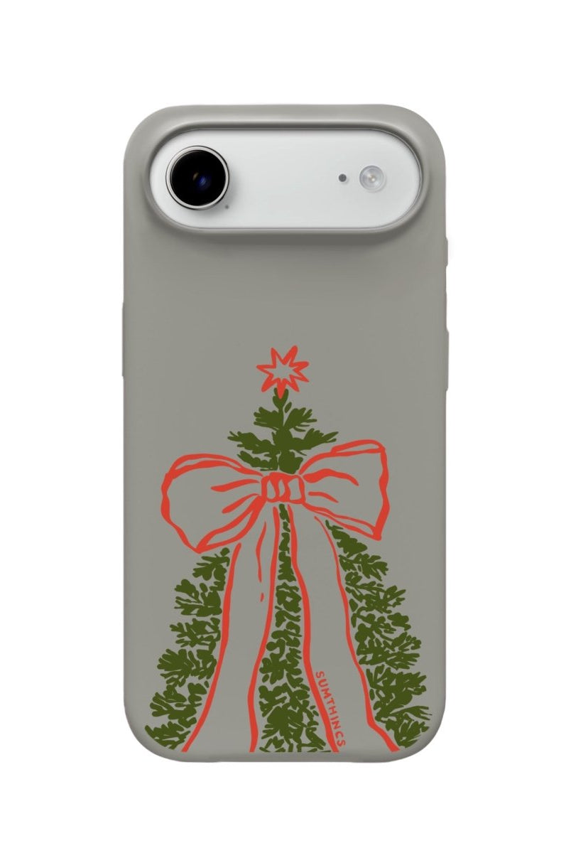 iPhone 17 Air Festive Ribbon Premium Telefon Kılıfı Gri - SUMTHINCS