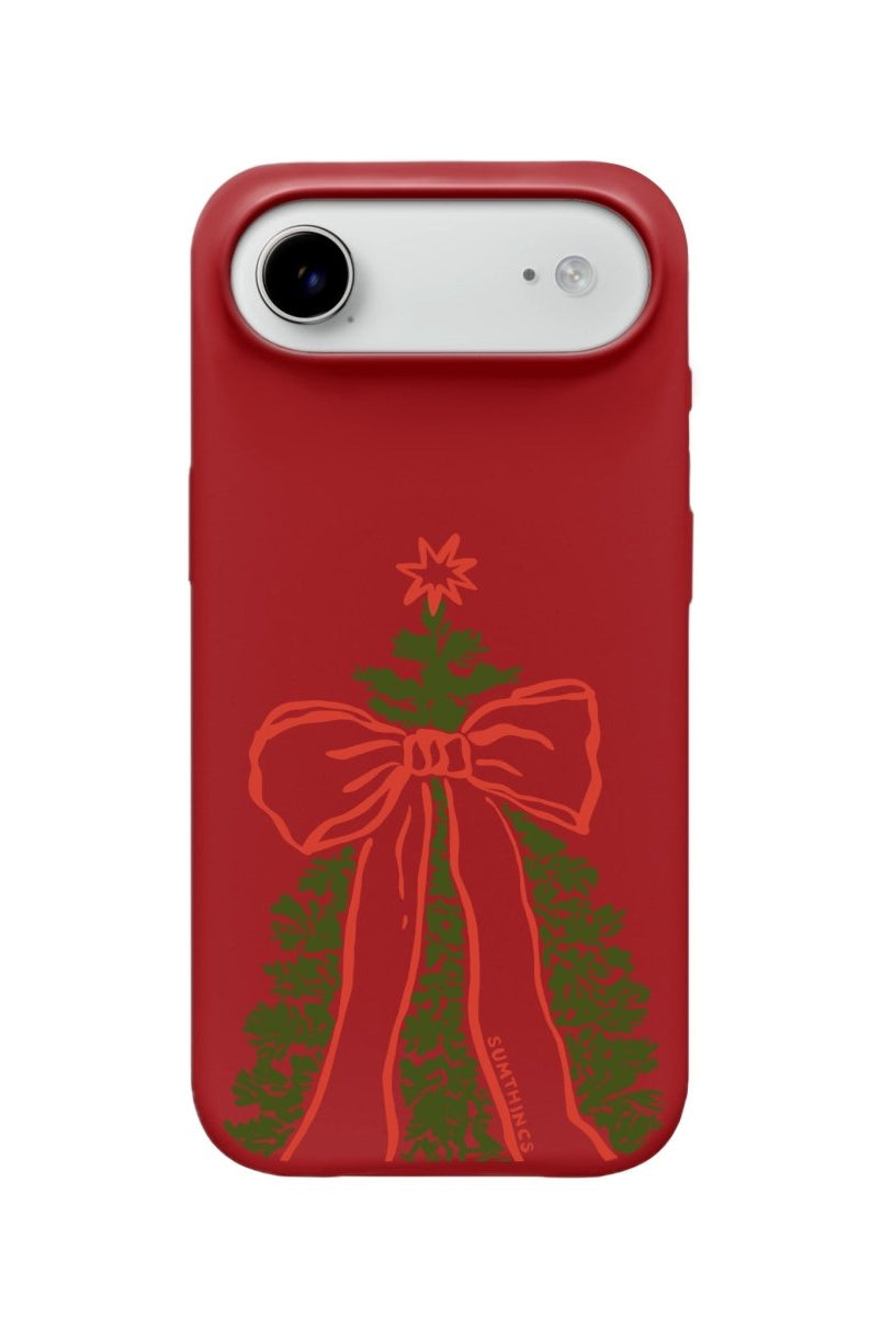 iPhone 17 Air Festive Ribbon Premium Telefon Kılıfı Kırmızı - SUMTHINCS