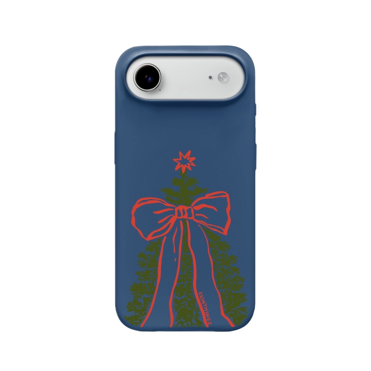 iPhone 17 Air Festive Ribbon Premium Telefon Kılıfı Pasifik Mavi - SUMTHINCS