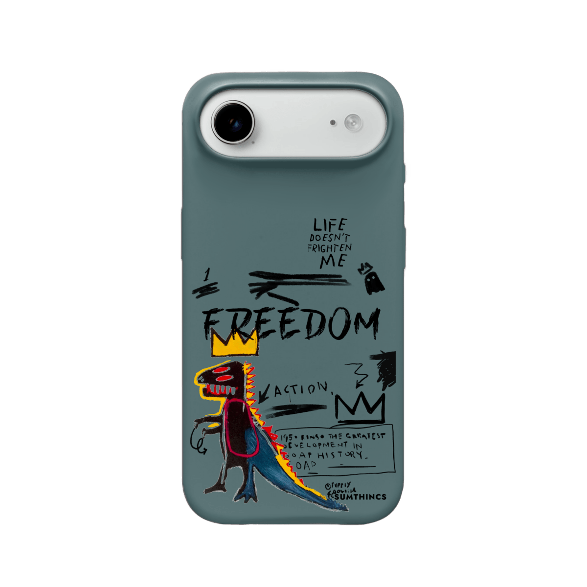 iPhone 17 Air Freedom Premium Telefon Kılıfı Pasifik Mavi - SUMTHINCS