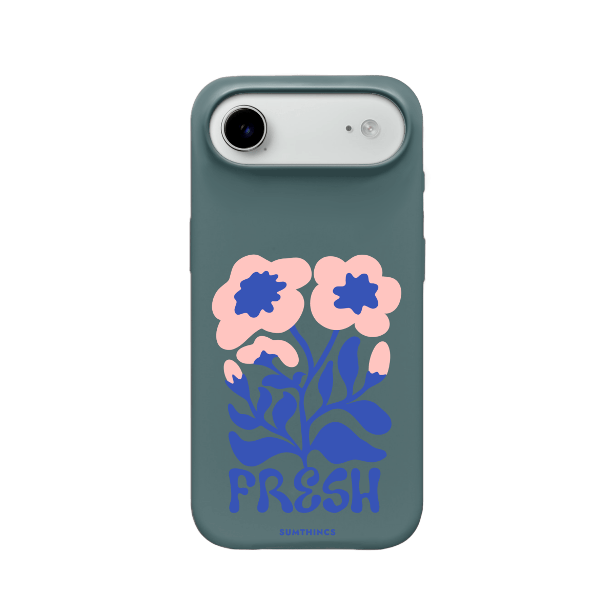iPhone 17 Air Fresh Flowers Premium Telefon Kılıfı Kaktüs Yeşili - SUMTHINCS