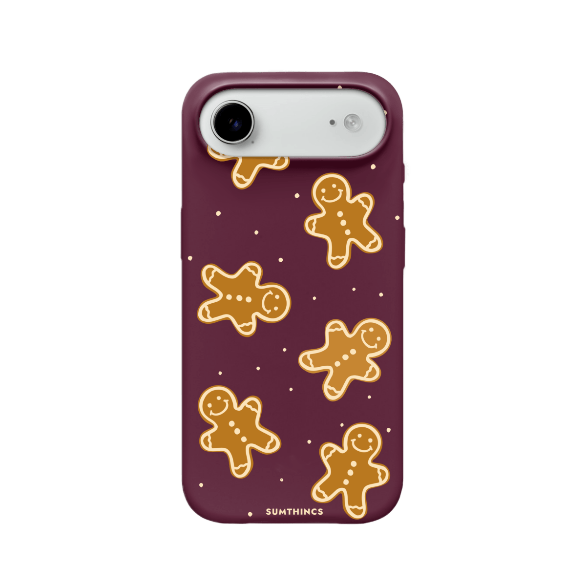 iPhone 17 Air Gingerbread Man Premium Telefon Kılıfı Bordo - SUMTHINCS