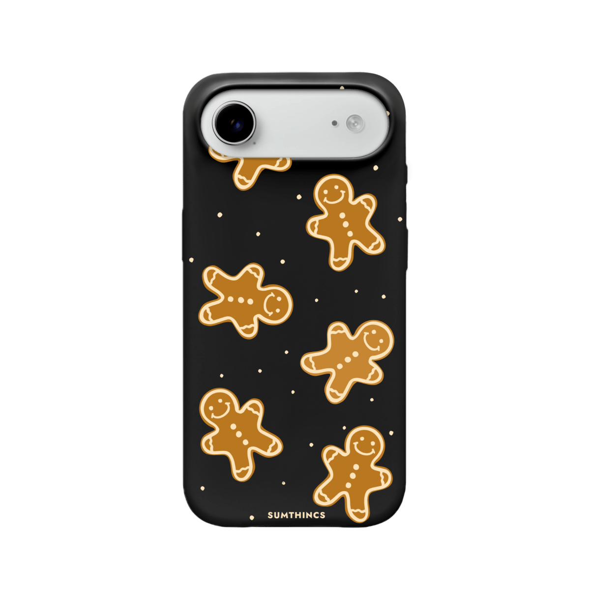 iPhone 17 Air Gingerbread Man Premium Telefon Kılıfı Siyah - SUMTHINCS