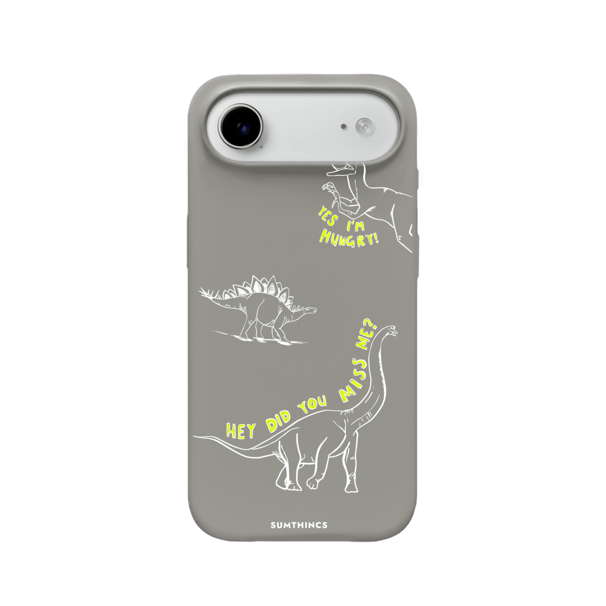 iPhone 17 Air Hey Did You Miss Me? Premium Telefon Kılıfı Gri - SUMTHINCS