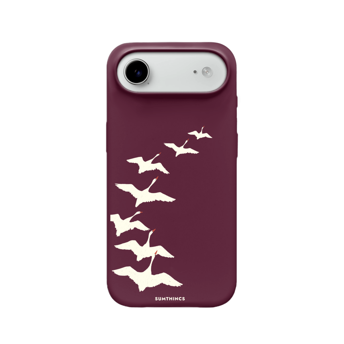 iPhone 17 Air Journey Premium Telefon Kılıfı Bordo - SUMTHINCS