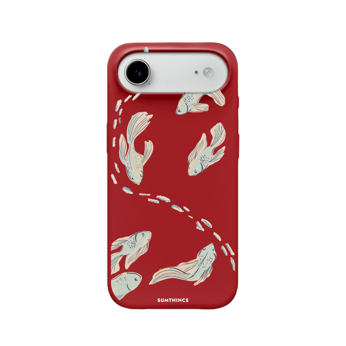 iPhone 17 Air Koi Fish Premium Telefon Kılıfı Kırmızı - SUMTHINCS