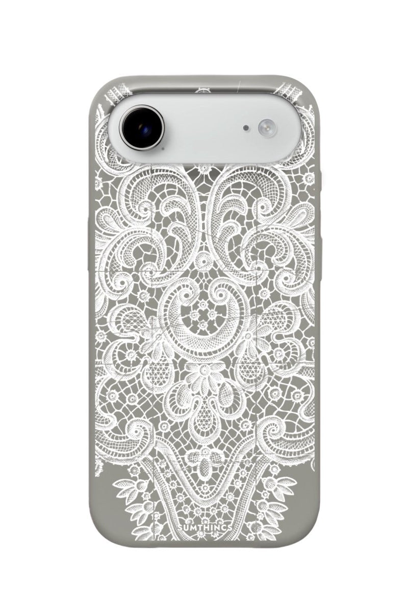 iPhone 17 Air Lacework Premium Telefon Kılıfı Gri - SUMTHINCS
