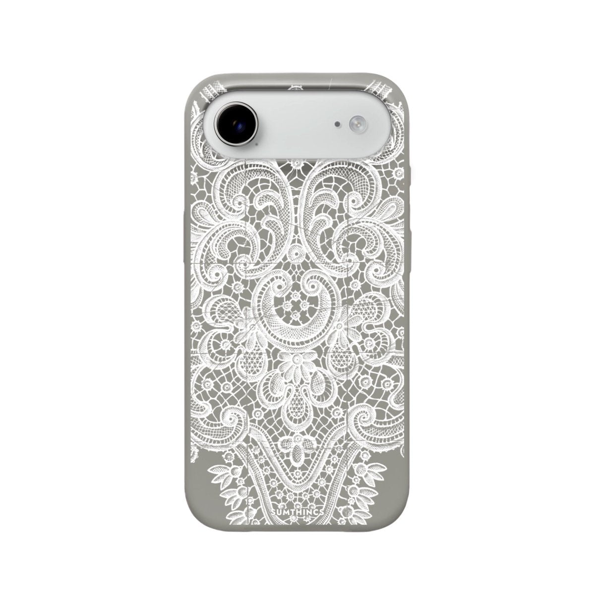 iPhone 17 Air Lacework Premium Telefon Kılıfı Gri - SUMTHINCS