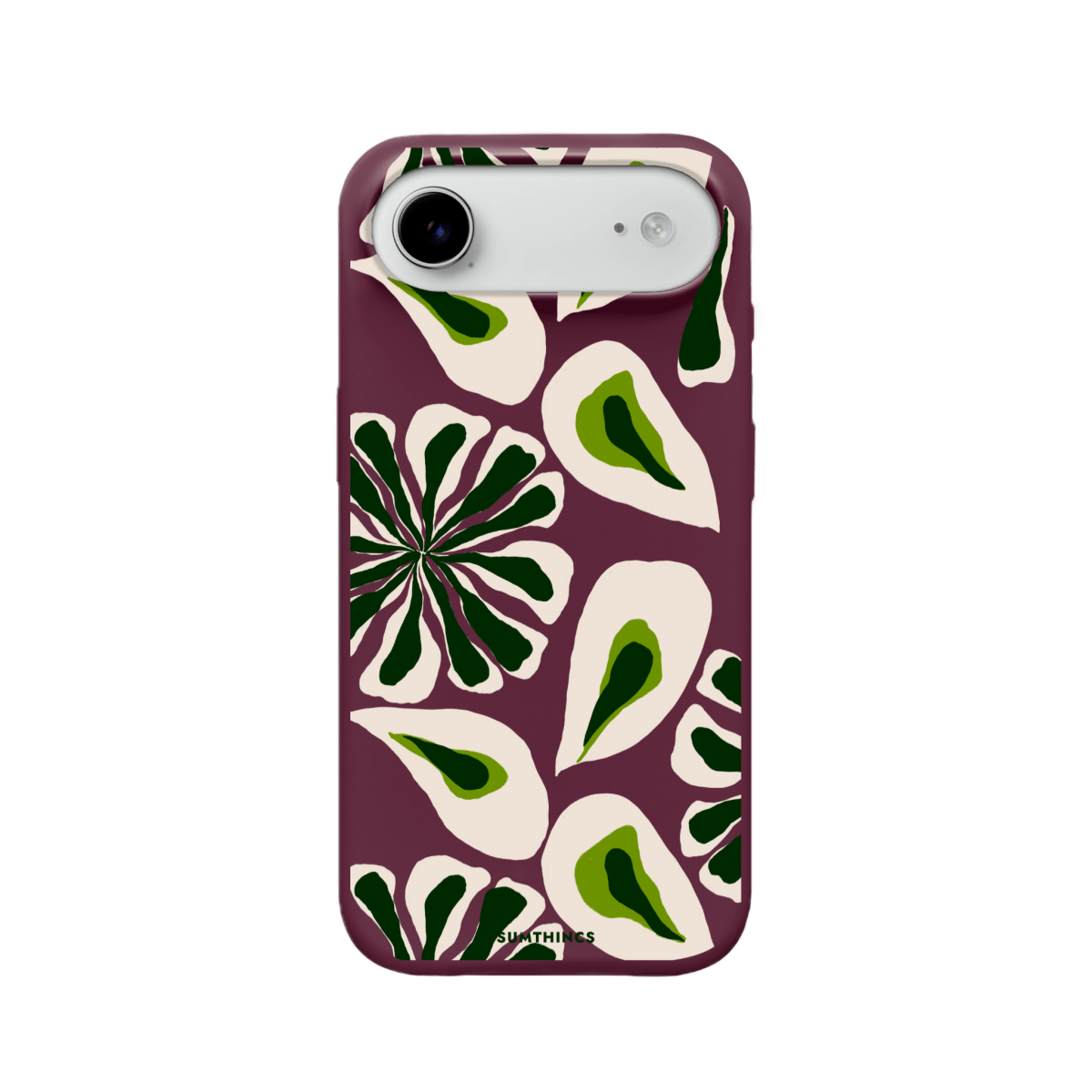 iPhone 17 Air Leafs Premium Telefon Kılıfı Bordo - SUMTHINCS