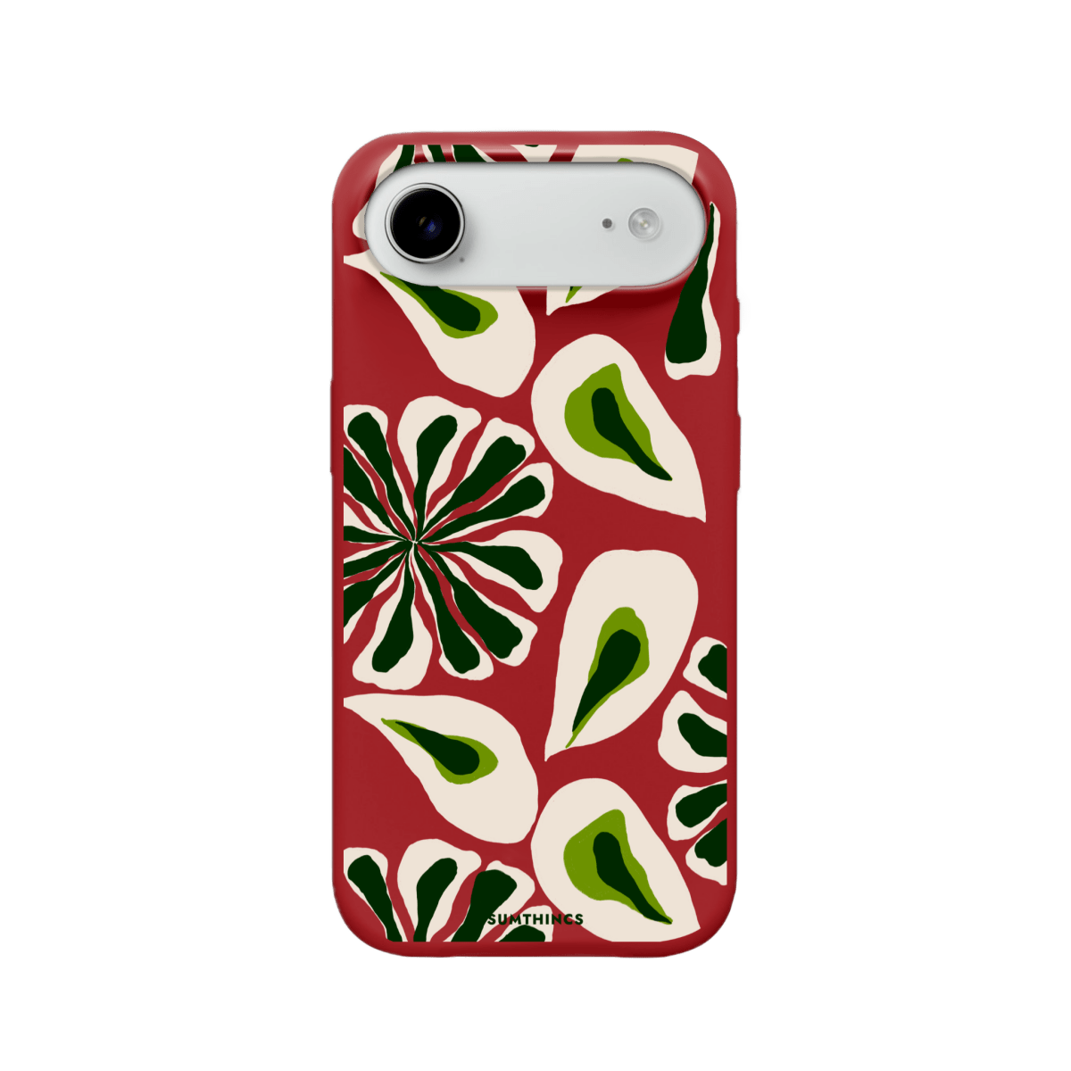 iPhone 17 Air Leafs Premium Telefon Kılıfı Kırmızı - SUMTHINCS