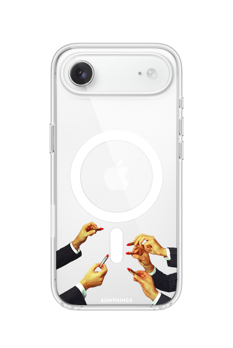 iPhone 17 Air Lipstick Clear Magsafe Şeffaf Telefon Kılıfı - SUMTHINCS