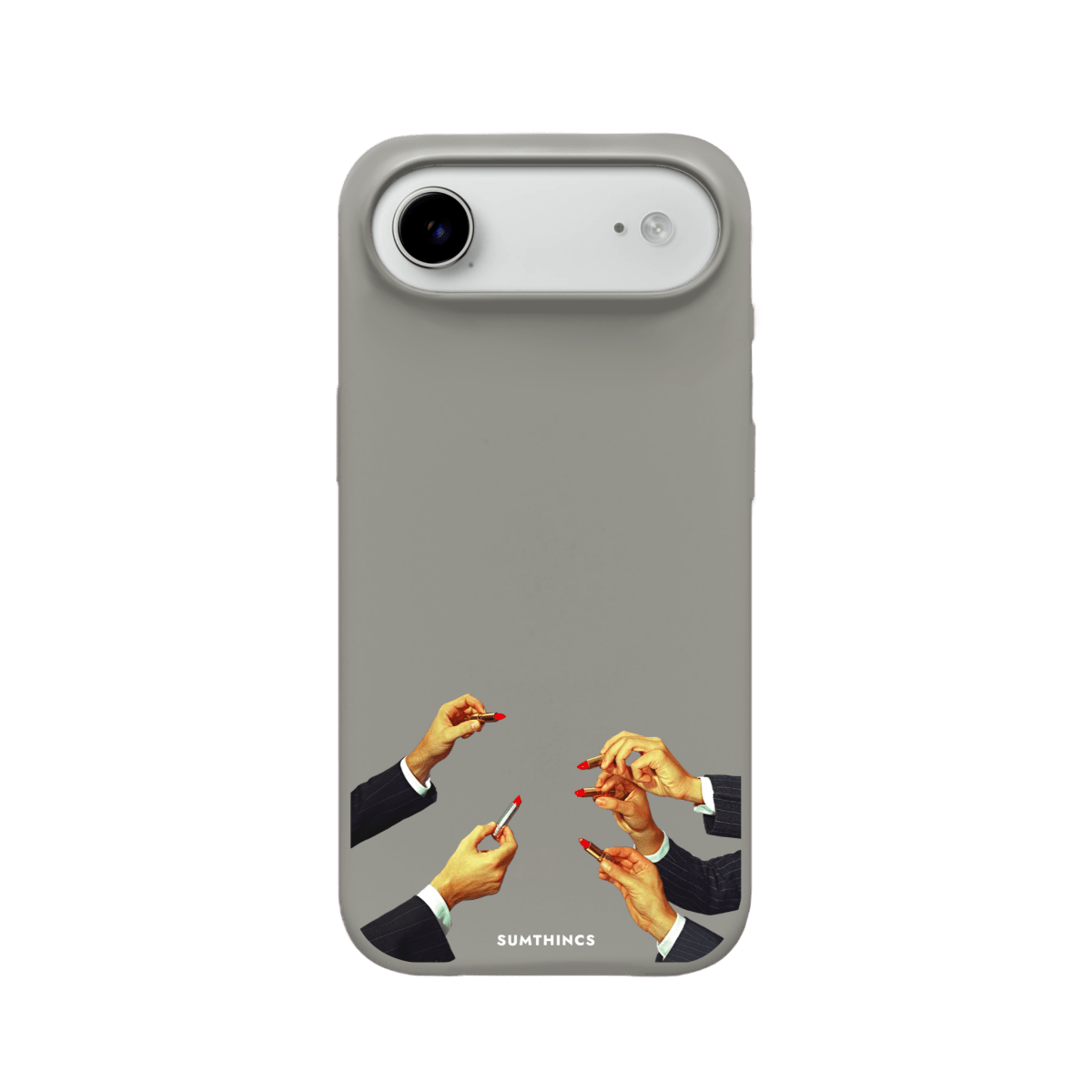 iPhone 17 Air Lipstick Premium Telefon Kılıfı Gri - SUMTHINCS