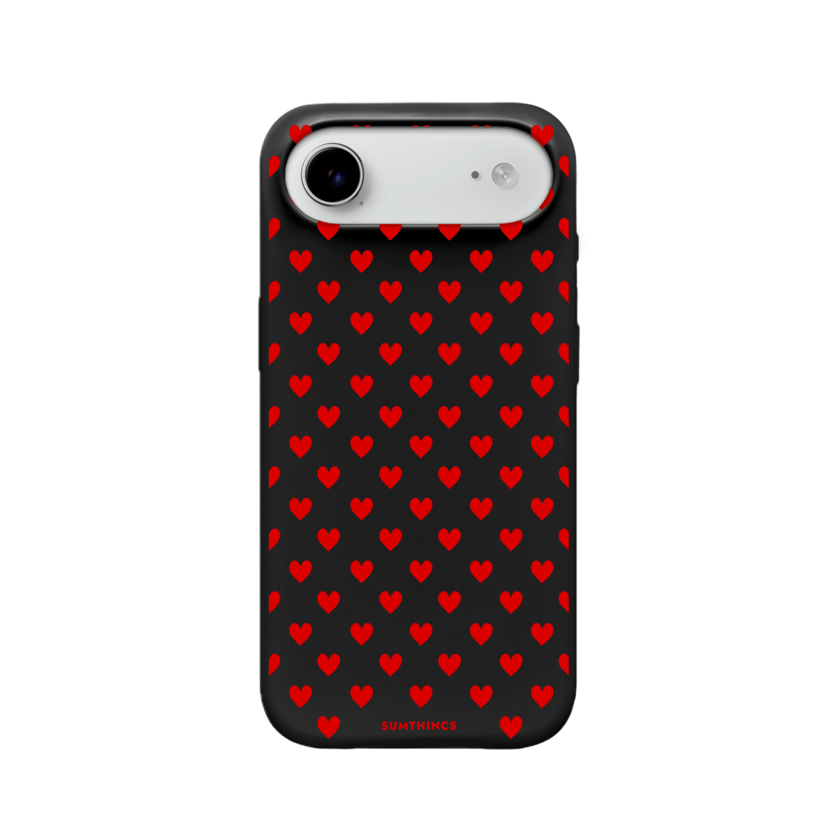 iPhone 17 Air Little Hearts Premium Telefon Kılıfı Siyah - SUMTHINCS