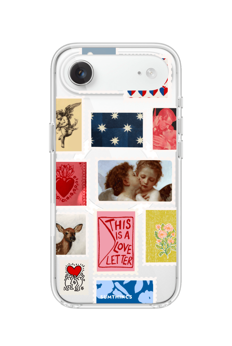 iPhone 17 Air Love Letter Clear Magsafe Telefon Kılıfı - SUMTHINCS