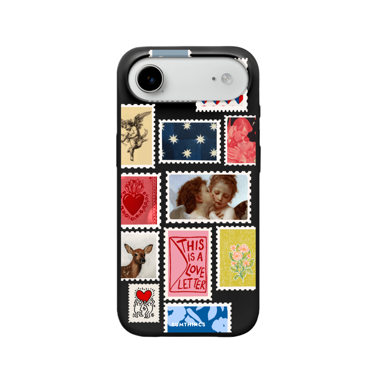 iPhone 17 Air Love Letter Premium Telefon Kılıfı Siyah - SUMTHINCS