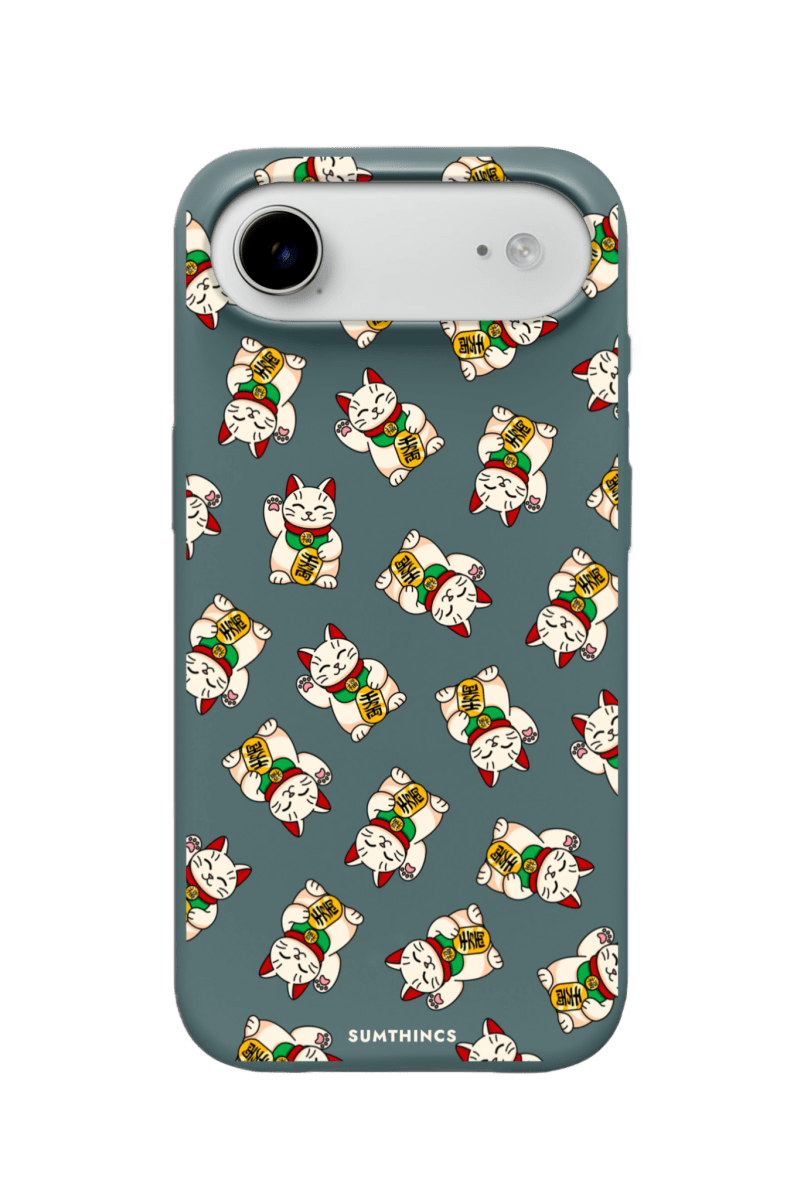 iPhone 17 Air Maneki Neko Premium Telefon Kılıfı Kaktüs Yeşili - SUMTHINCS