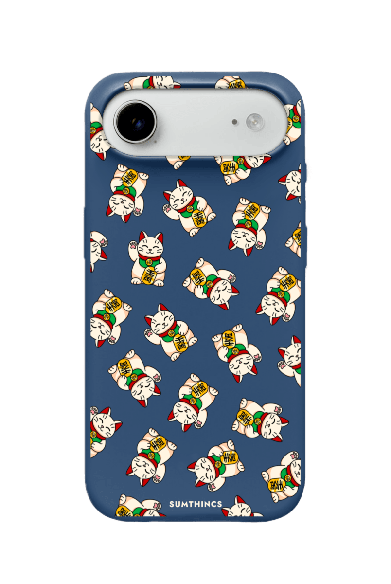 iPhone 17 Air Maneki Neko Premium Telefon Kılıfı Pasifik Mavi - SUMTHINCS