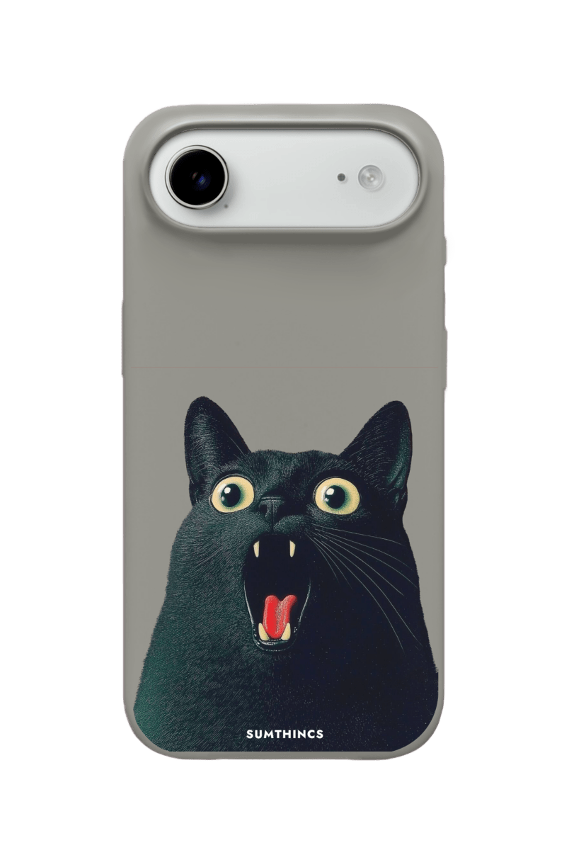 iPhone 17 Air Meoww Premium Telefon Kılıfı Gri - SUMTHINCS