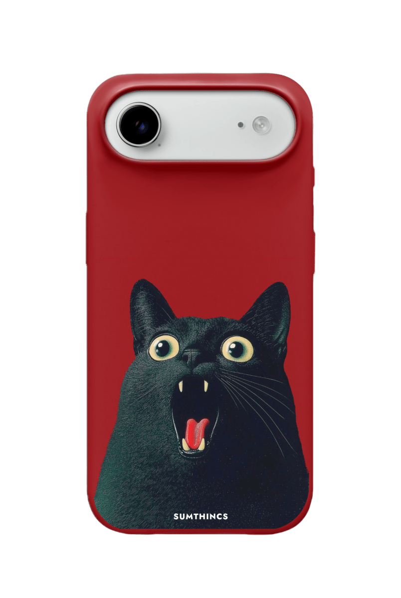 iPhone 17 Air Meoww Premium Telefon Kılıfı Kırmızı - SUMTHINCS