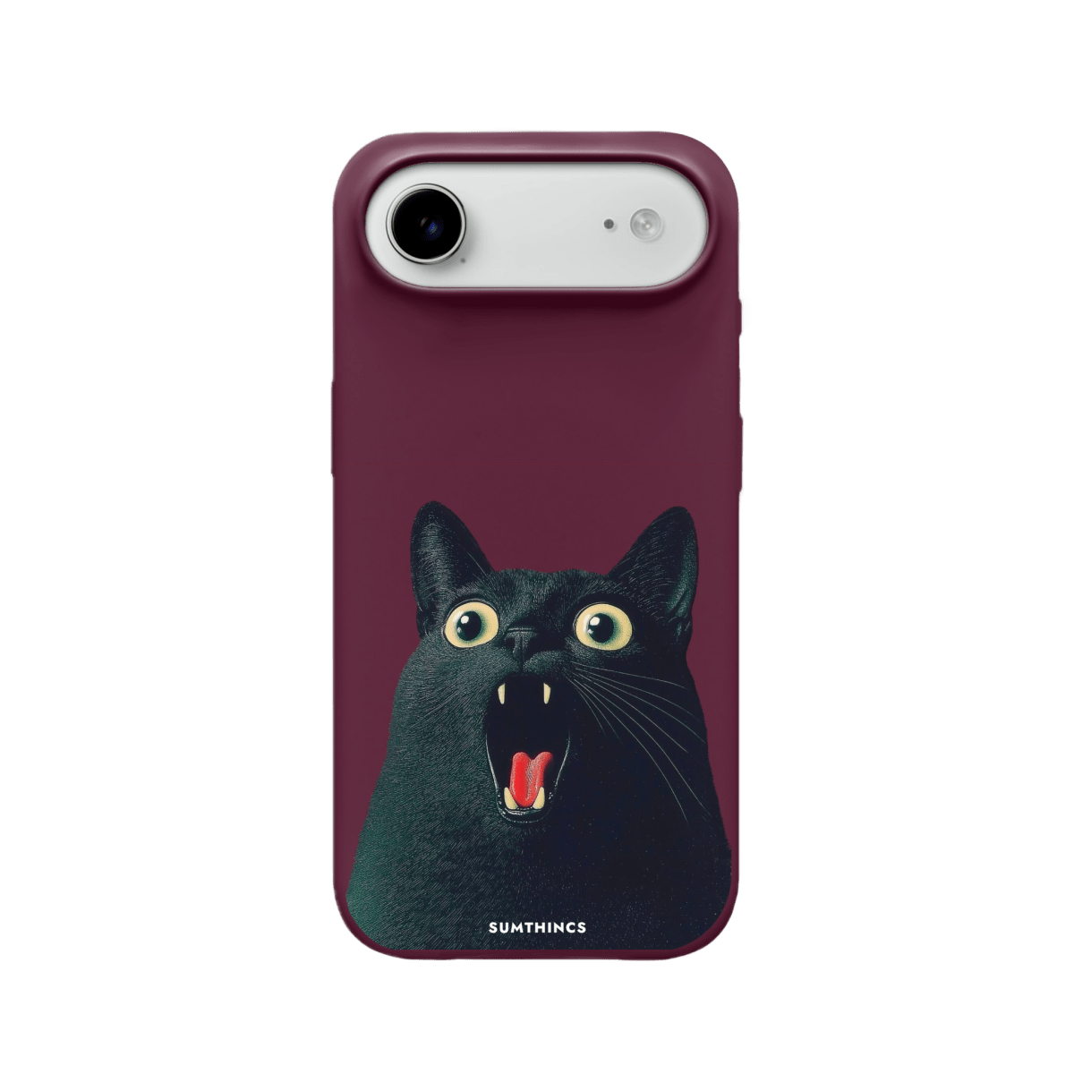 iPhone 17 Air Meoww Premium Telefon Kılıfı Bordo - SUMTHINCS