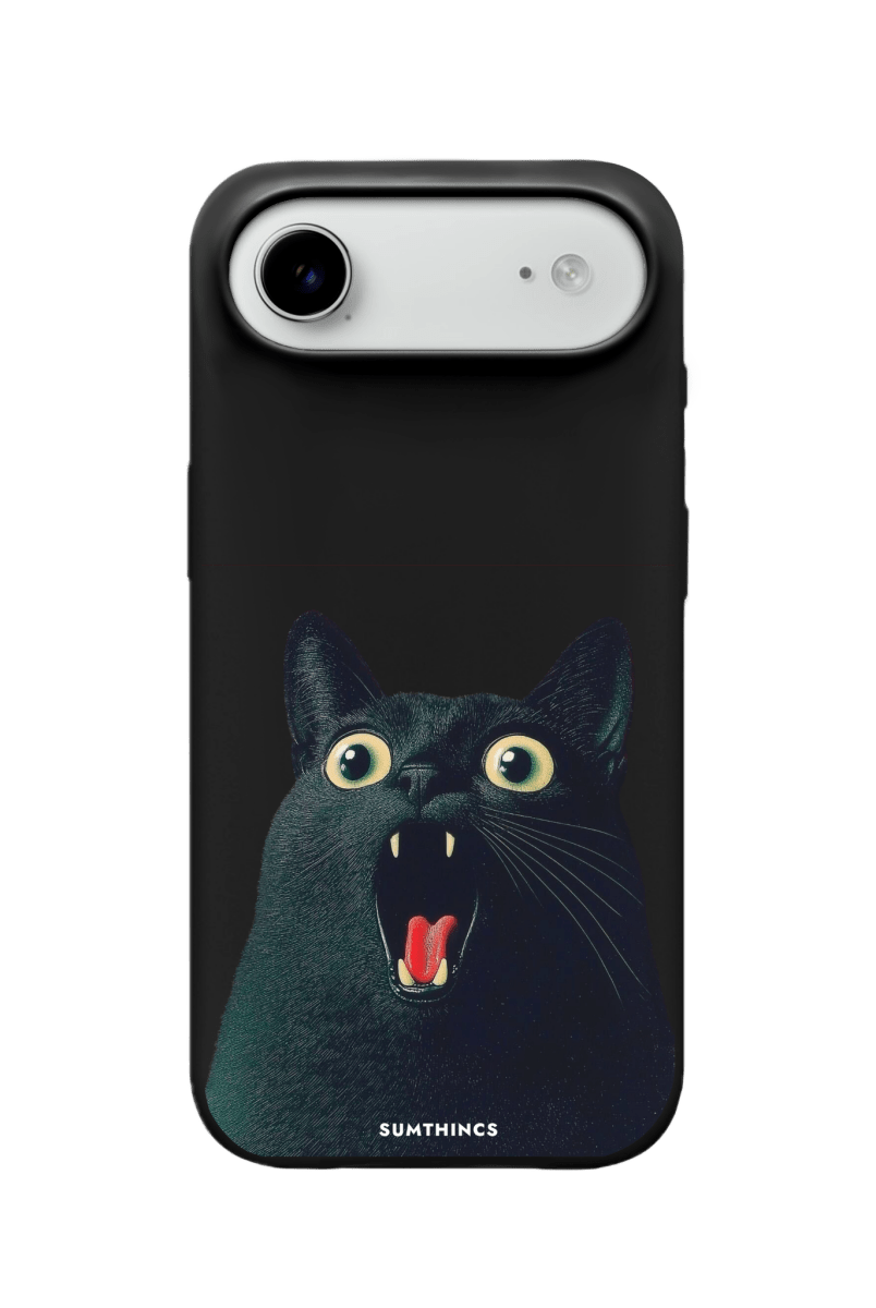 iPhone 17 Air Meoww Premium Telefon Kılıfı Siyah - SUMTHINCS