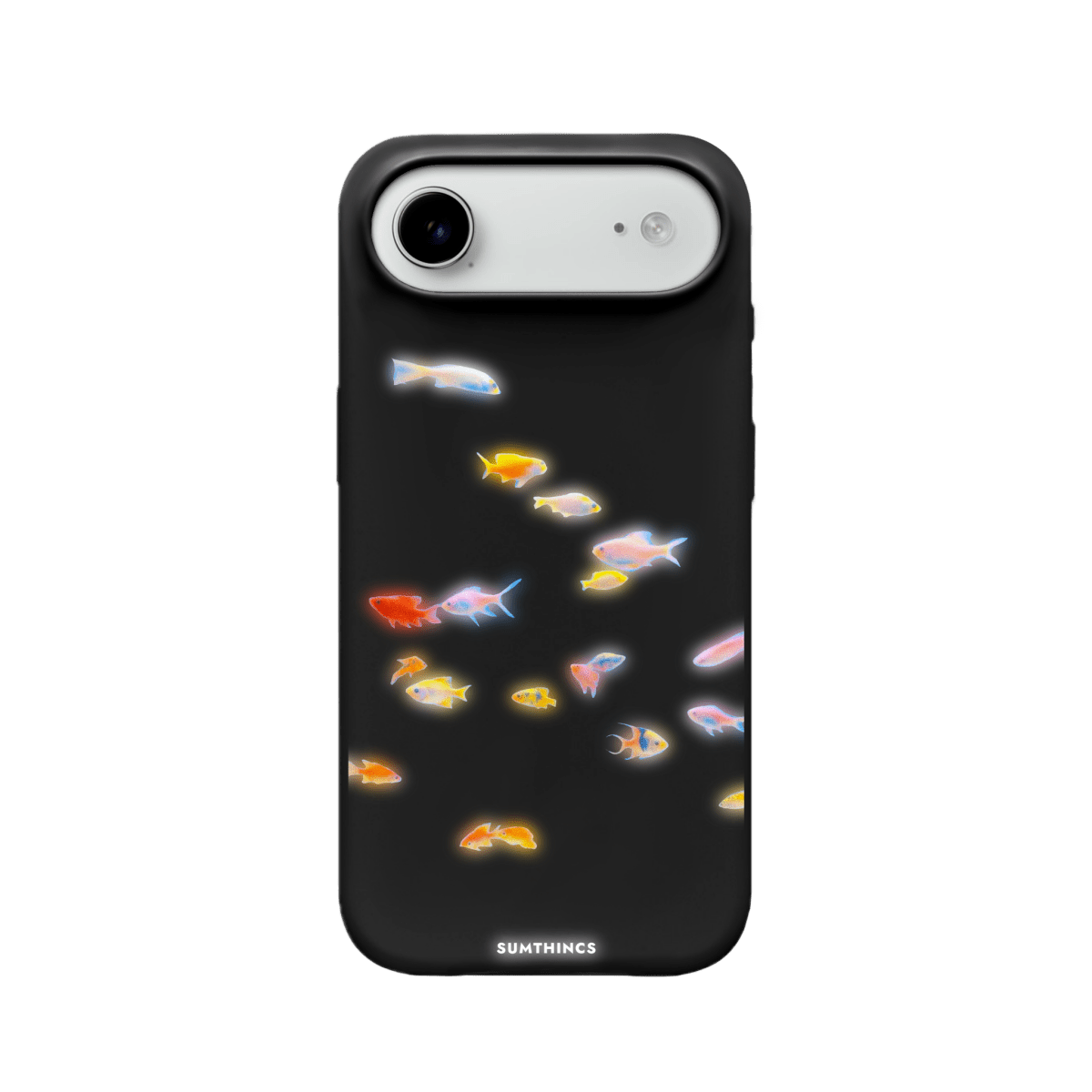 iPhone 17 Air Neon Fish Premium Telefon Kılıfı Siyah - SUMTHINCS