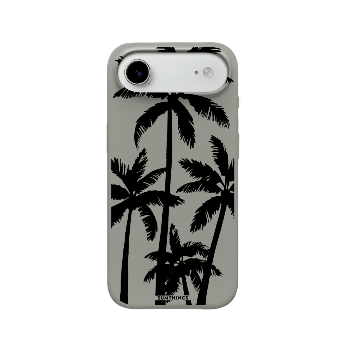 iPhone 17 Air Palm Trees Premium Telefon Kılıfı Gri - SUMTHINCS