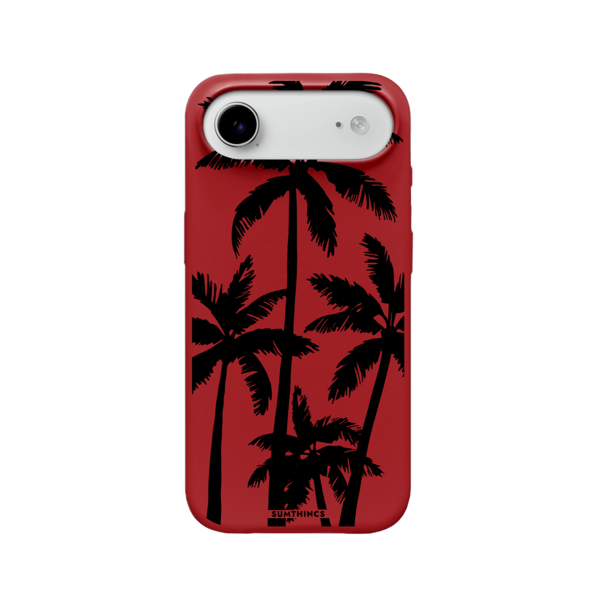 iPhone 17 Air Palm Trees Premium Telefon Kılıfı Kırmızı - SUMTHINCS