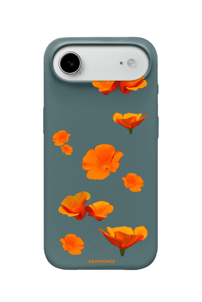 iPhone 17 Air Poppies Premium Telefon Kılıfı Pasifik Mavi - SUMTHINCS