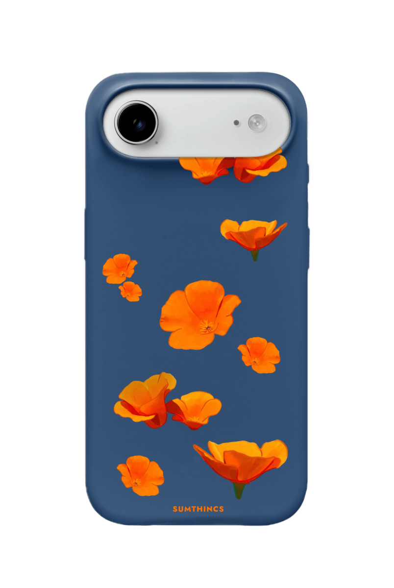 iPhone 17 Air Poppies Premium Telefon Kılıfı Pasifik Mavi - SUMTHINCS