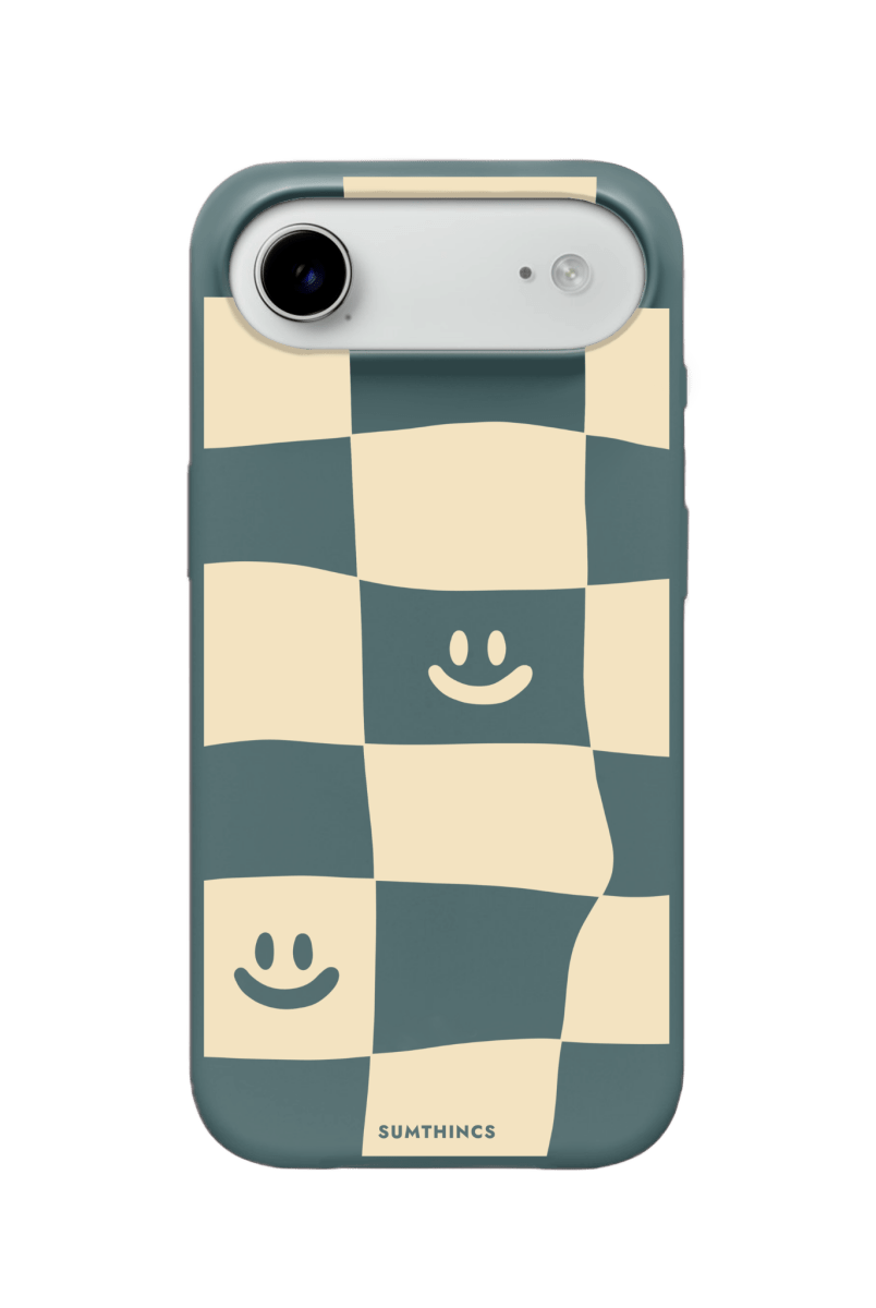 iPhone 17 Air Smiling Check Premium Telefon Kılıfı Kaktüs Yeşili - SUMTHINCS