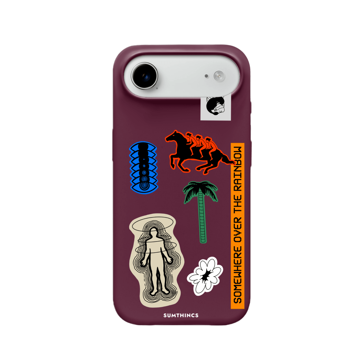 iPhone 17 Air Somewhere Premium Telefon Kılıfı Bordo - SUMTHINCS