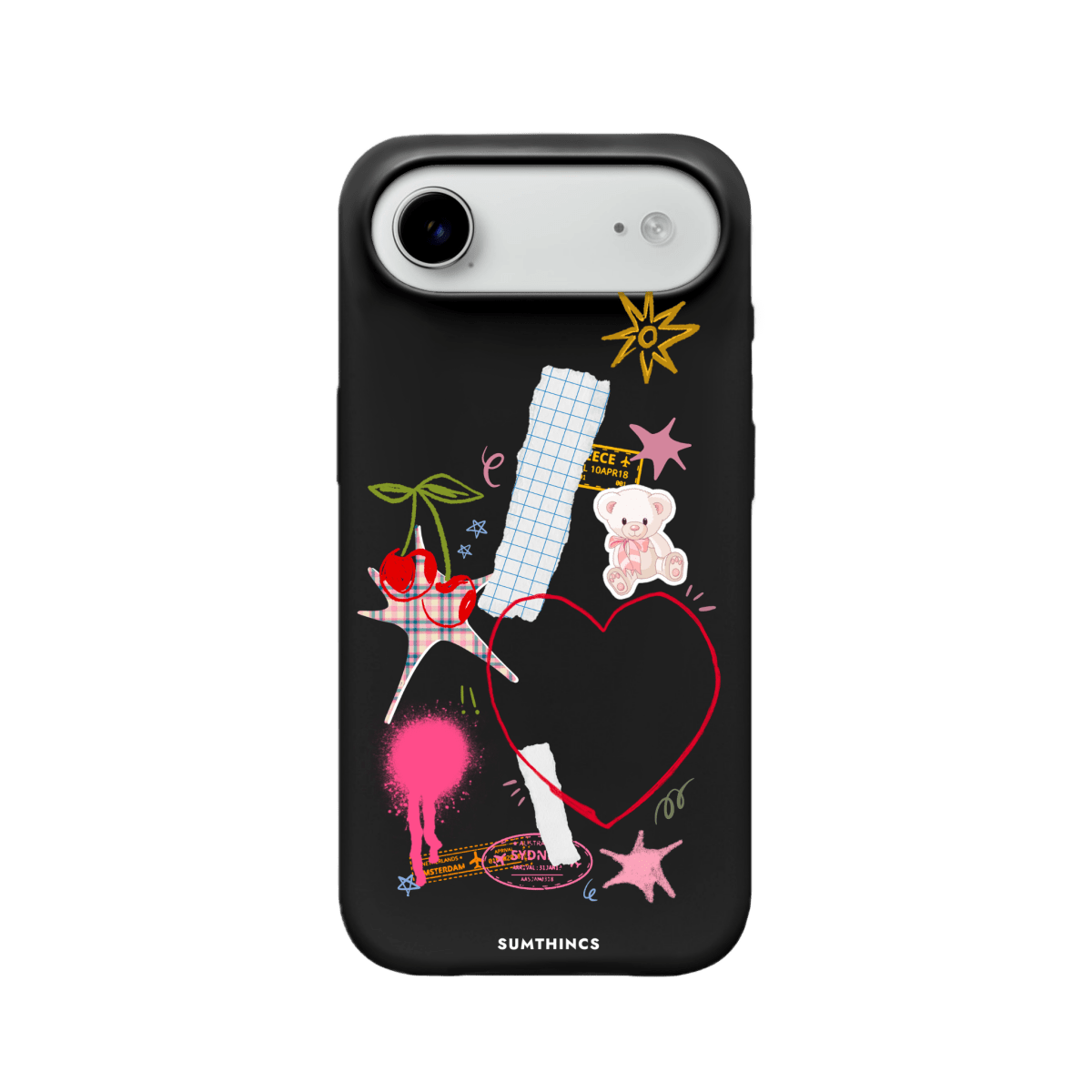 iPhone 17 Air Sweet Chaos Premium Telefon Kılıfı Siyah - SUMTHINCS