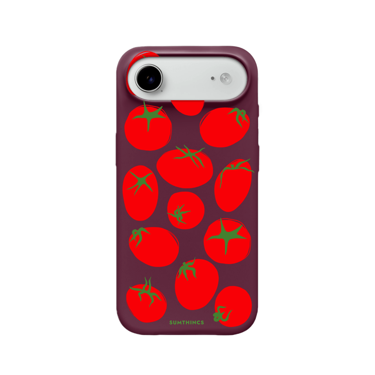 iPhone 17 Air Tomatoes Premium Telefon Kılıfı Bordo - SUMTHINCS
