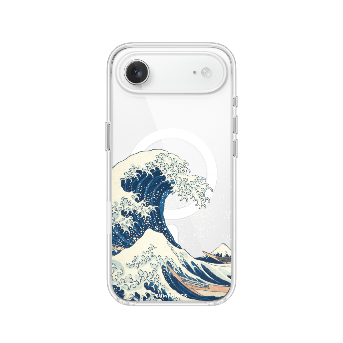 iPhone 17 Air Waves Clear Magsafe Şeffaf Telefon Kılıfı - SUMTHINCS