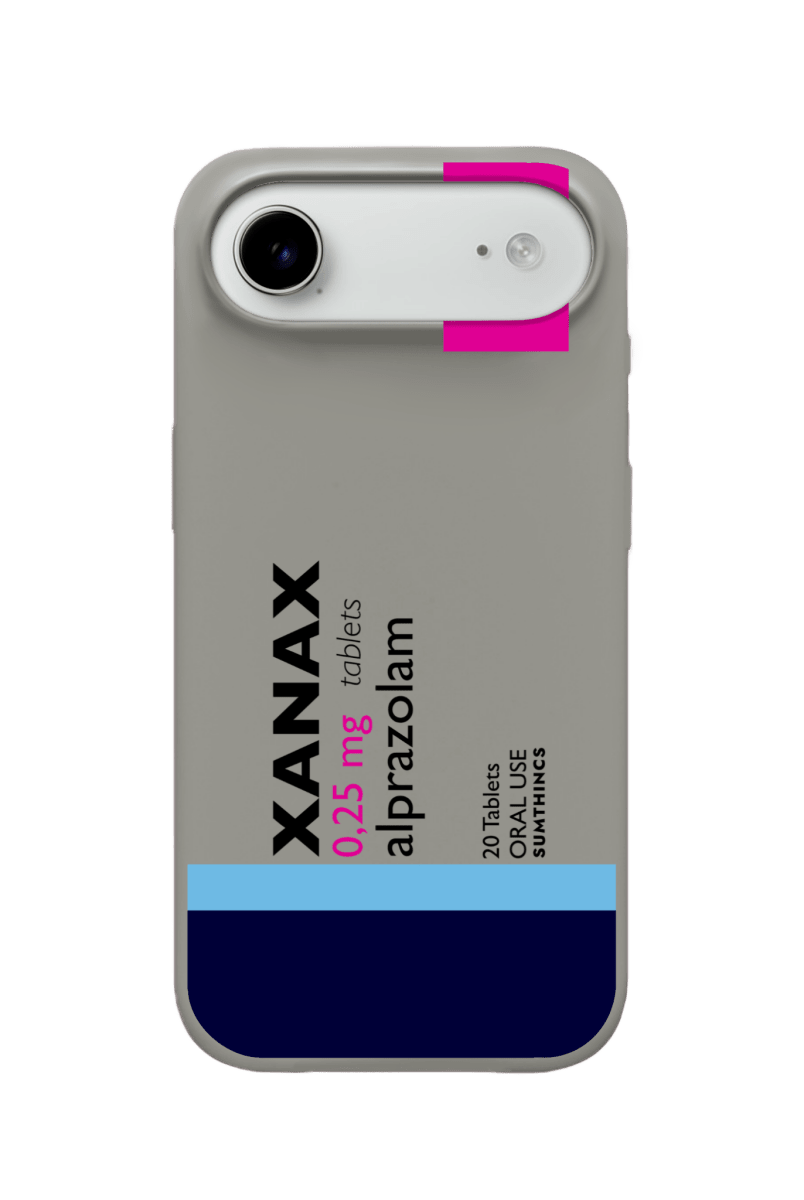 iPhone 17 Air Xanax Premium Telefon Kılıfı Gri - Sumthincs