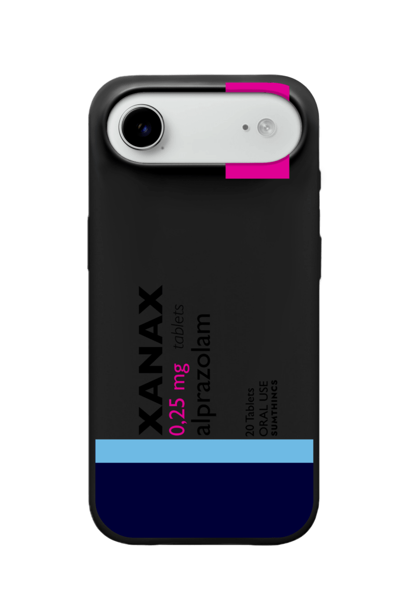 iPhone 17 Air Xanax Premium Telefon Kılıfı Siyah - Sumthincs