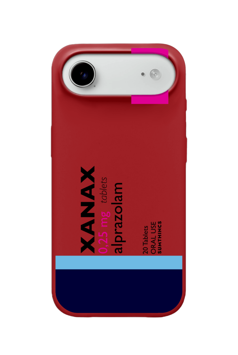 iPhone 17 Air Xanax Premium Telefon Kılıfı Kırmızı - Sumthincs