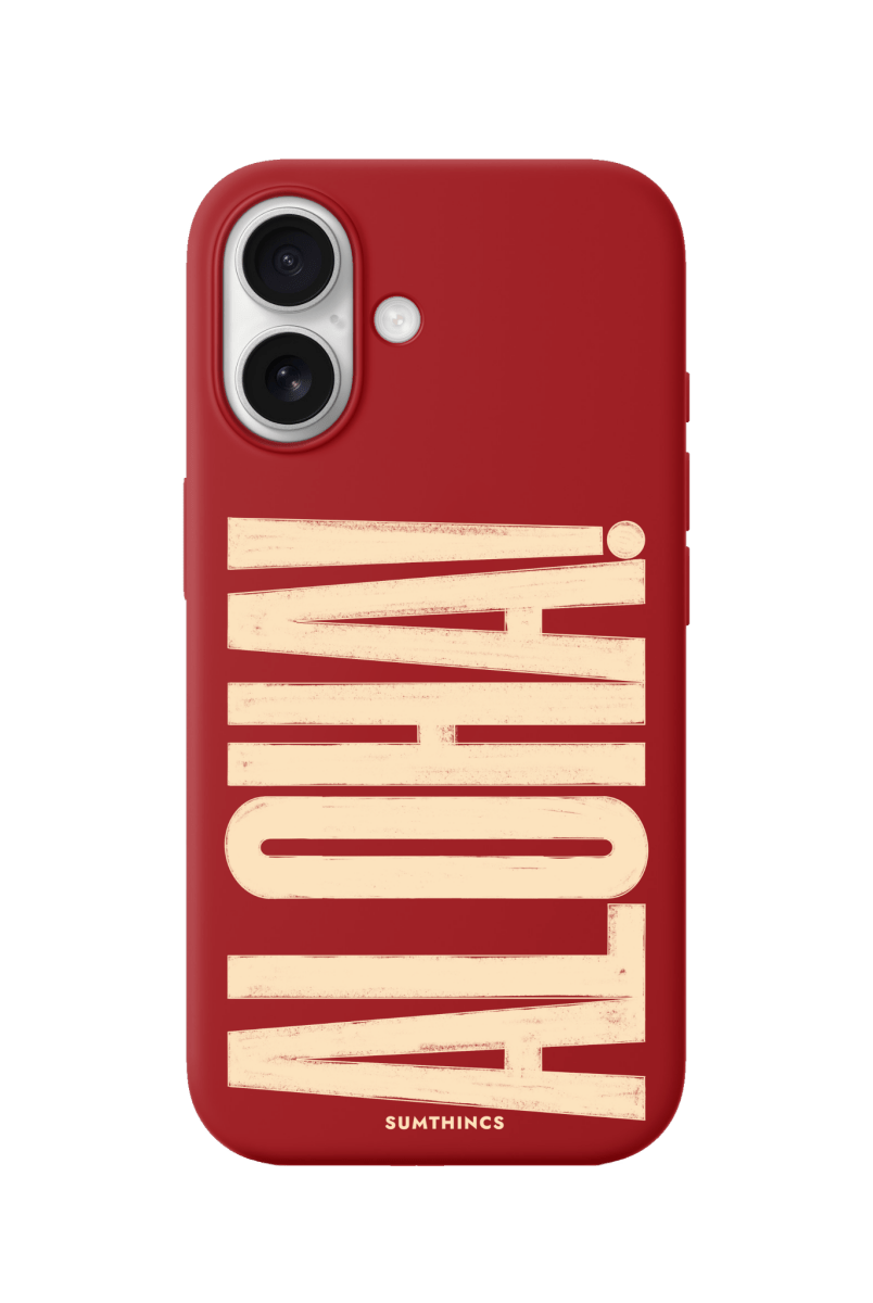 iPhone 17 Aloha Premium Telefon Kılıfı Kırmızı - SUMTHINCS