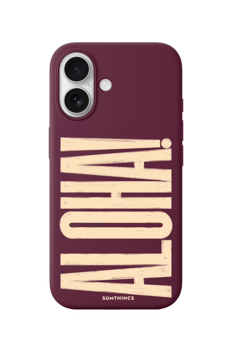 iPhone 17 Aloha Premium Telefon Kılıfı Bordo - SUMTHINCS