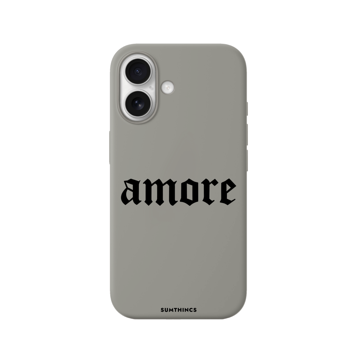 iPhone 17 Amore Premium Telefon Kılıfı Gri - SUMTHINCS