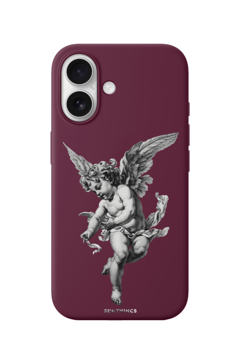 iPhone 17 Angel Premium Telefon Kılıfı Bordo - SUMTHINCS