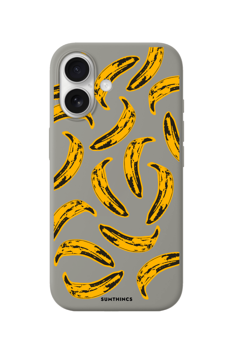 iPhone 17 Banana Premium Telefon Kılıfı Gri - SUMTHINCS