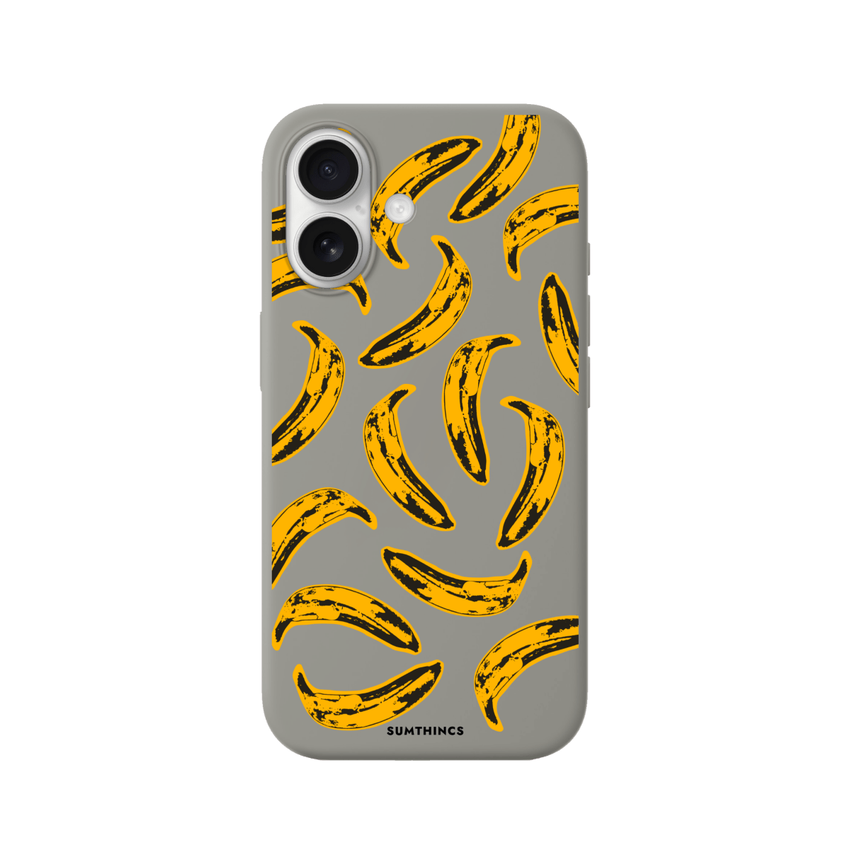 iPhone 17 Banana Premium Telefon Kılıfı Gri - SUMTHINCS