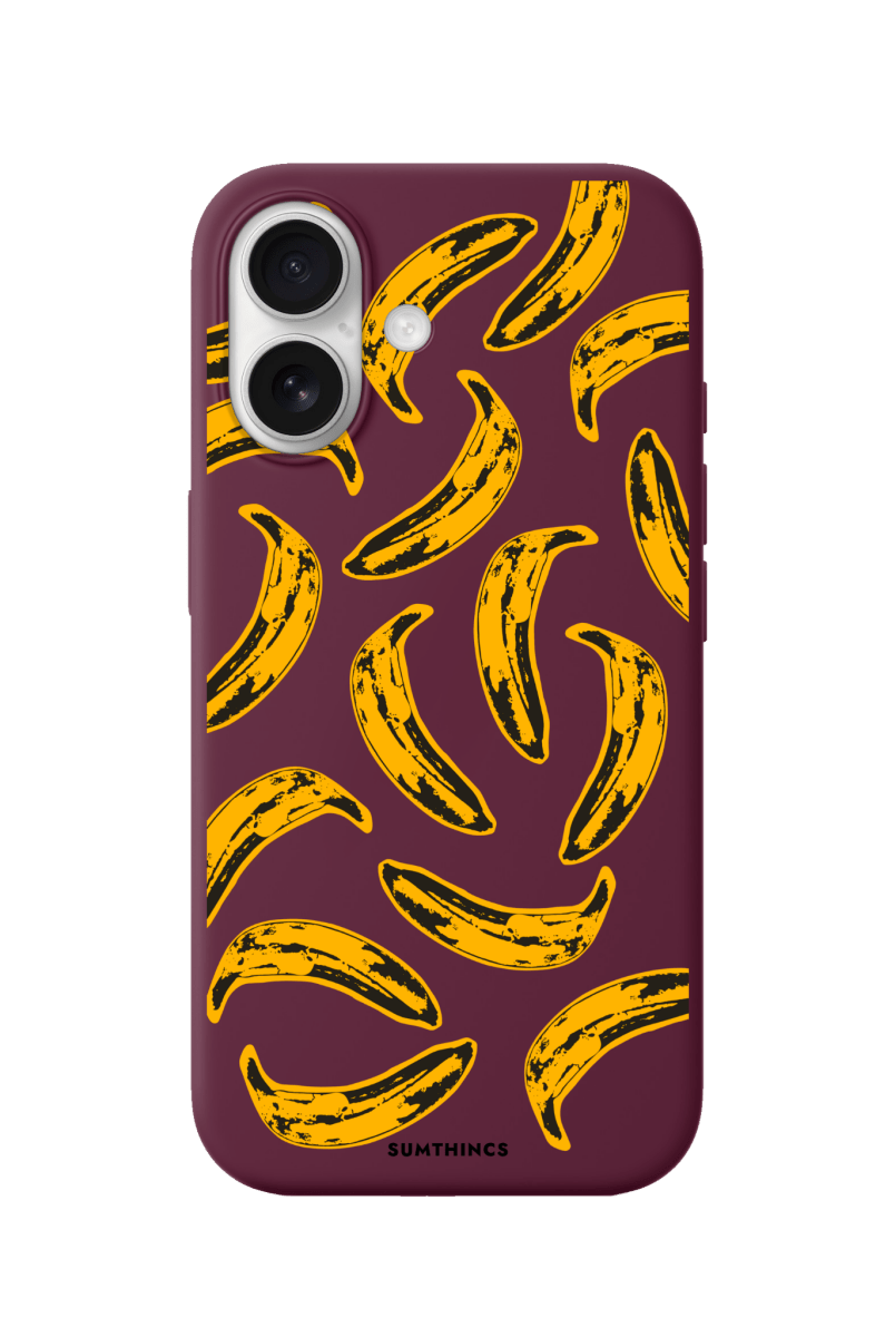 iPhone 17 Banana Premium Telefon Kılıfı Bordo - SUMTHINCS