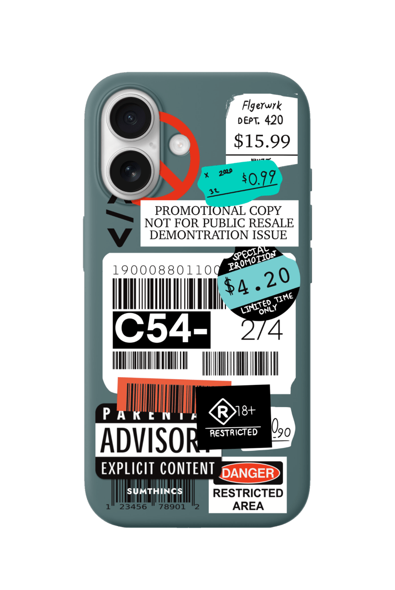 iPhone 17 Barcode C54 Premium Telefon Kılıfı Kaktüs Yeşili - SUMTHINCS